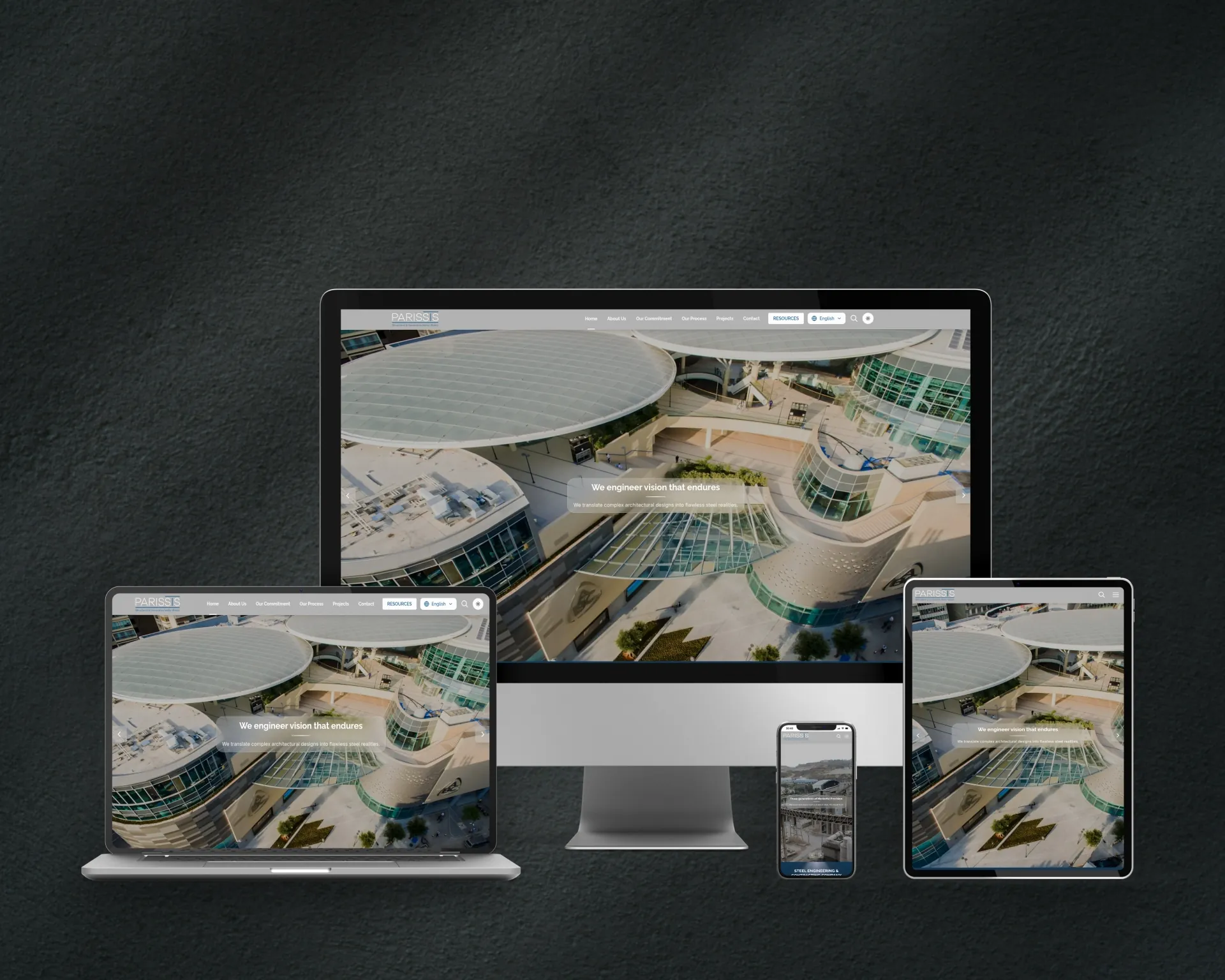 Parissis website preview